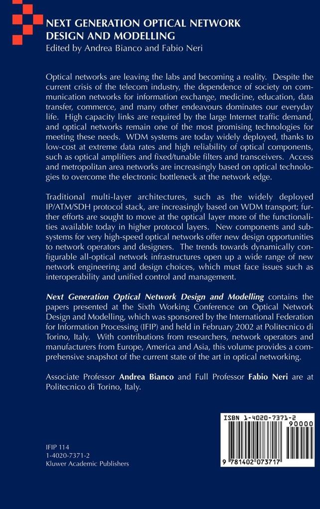Weitere Ansicht: Next Generation Optical Network Design and Modelling