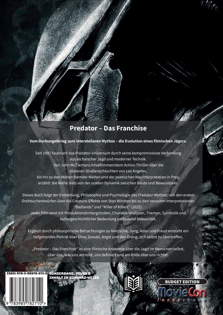 Weitere Ansicht: Predator - Das Franchise: Zwischen Ehre und Instinkt (Budget Edition by MovieCon) | Markus Brüchler
