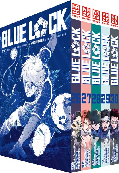 Produktbild: Blue Lock - Band 26-30 im Sammelschuber | Muneyuki Kaneshiro