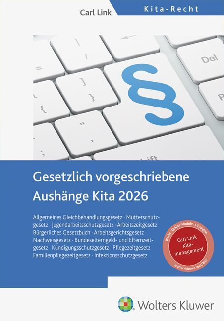 Produktbild: Gesetzlich vorgeschriebene Aushänge Kita 2026