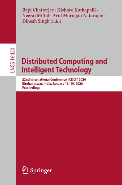 Produktbild: Distributed Computing and Intelligent Technology