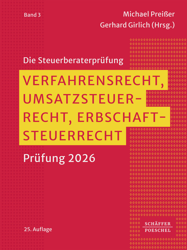 Produktbild: Verfahrensrecht, Umsatzsteuerrecht, Erbschaftsteuerrecht