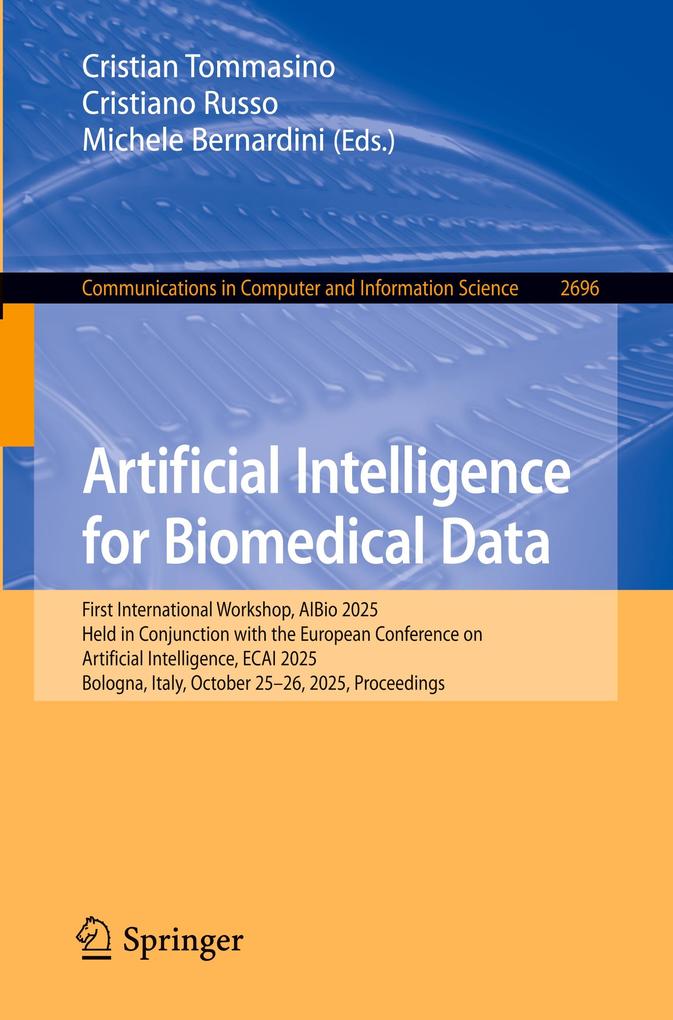 Produktbild: Artificial Intelligence for Biomedical Data