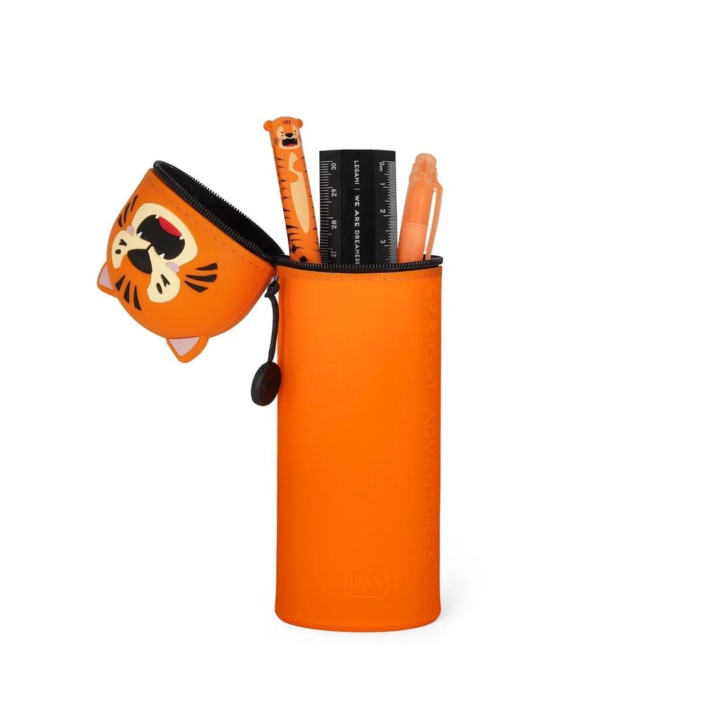 Weitere Ansicht: 2-in-1-Federmäppchen aus Silikon Tiger Grrreat Adventures