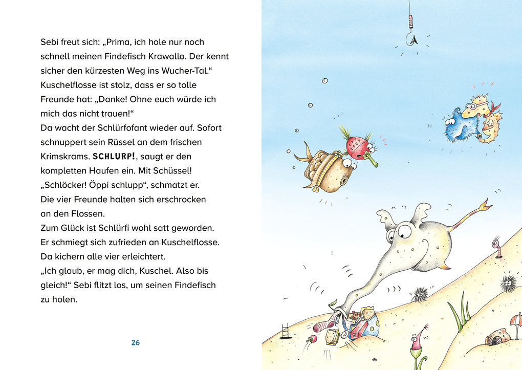 Weitere Ansicht: Kuschelflosse - Abenteuer tief im Meer - Der rätselhafte Schlürfofant | Nina Müller