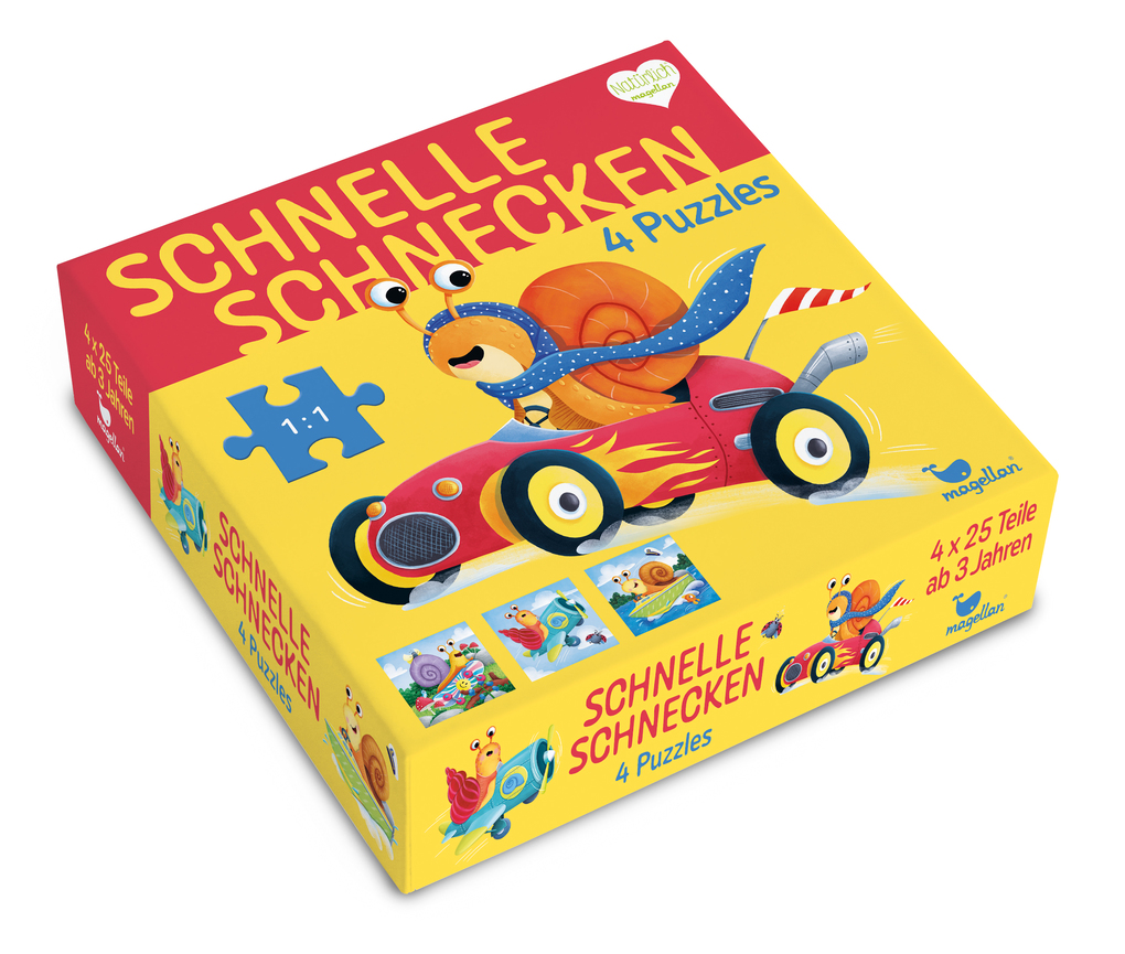 Weitere Ansicht: Schnelle Schnecken - 4 Puzzles
