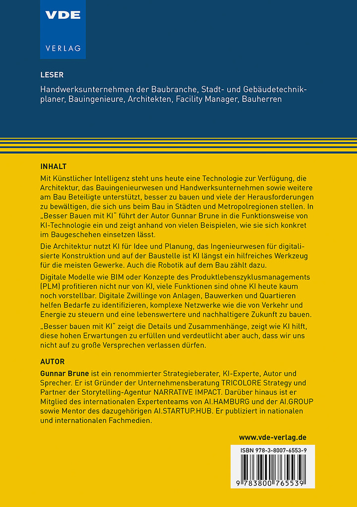Weitere Ansicht: Besser bauen mit KI | Gunnar Brune