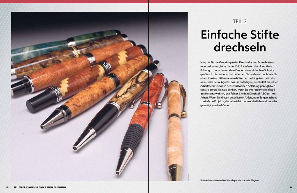Weitere Ansicht: Füllfeder, Kugelschreiber & Stifte drechseln | Barry Gross