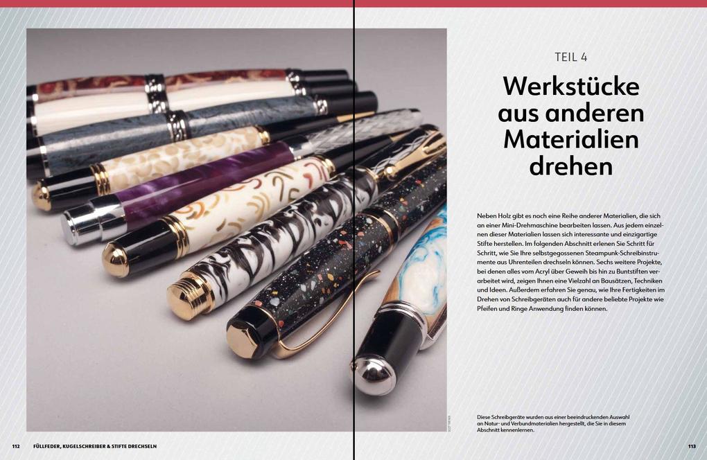 Weitere Ansicht: Füllfeder, Kugelschreiber & Stifte drechseln | Barry Gross