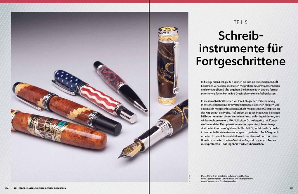 Weitere Ansicht: Füllfeder, Kugelschreiber & Stifte drechseln | Barry Gross