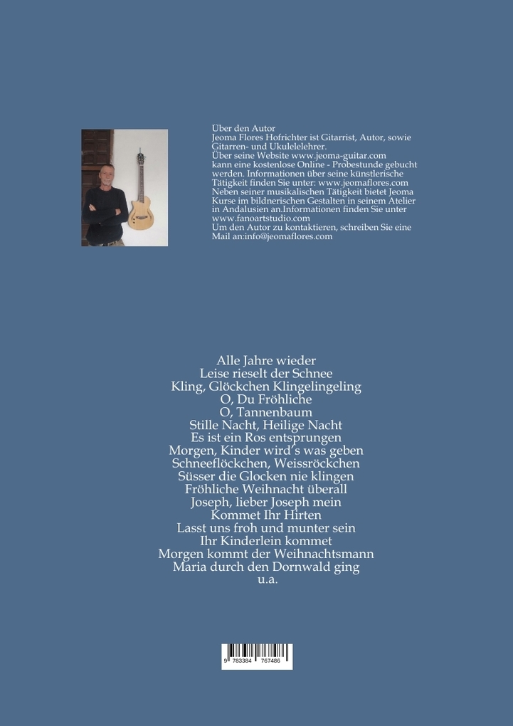 Weitere Ansicht: 24 Deutsche Weihnachtslieder für Ukulele | Jeoma Flores Hofrichter