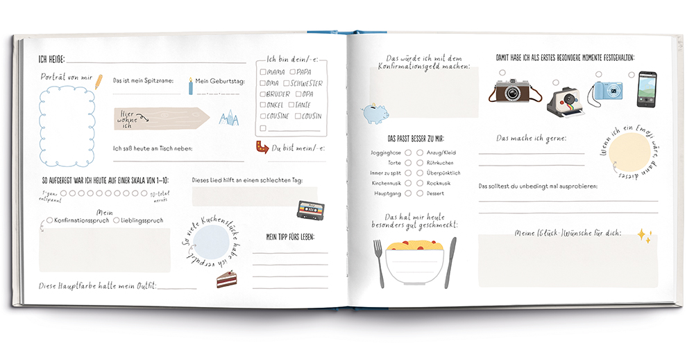 Weitere Ansicht: Meine Konfirmation in einem Buch | Annika Mengel