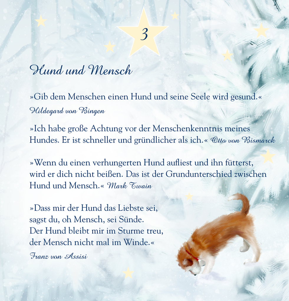 Weitere Ansicht: Zettel-Adventskalender - Weihnachten auf vier Pfoten | Susan Niessen