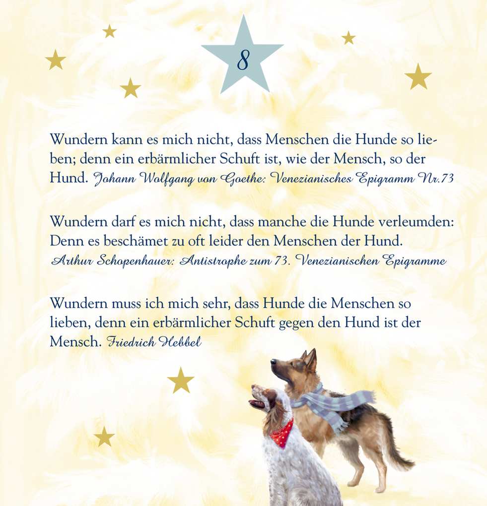 Weitere Ansicht: Zettel-Adventskalender - Weihnachten auf vier Pfoten | Susan Niessen