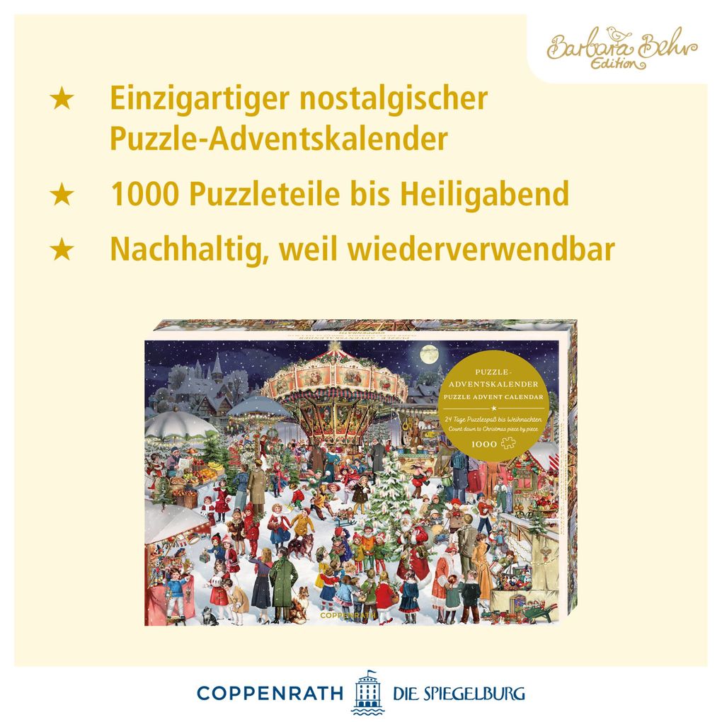 Weitere Ansicht: Puzzle-Adventskalender - Nostalgischer Weihnachtsmarkt