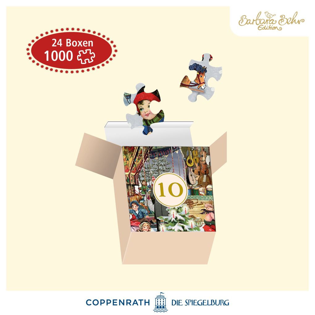 Weitere Ansicht: Puzzle-Adventskalender - Nostalgischer Weihnachtsmarkt