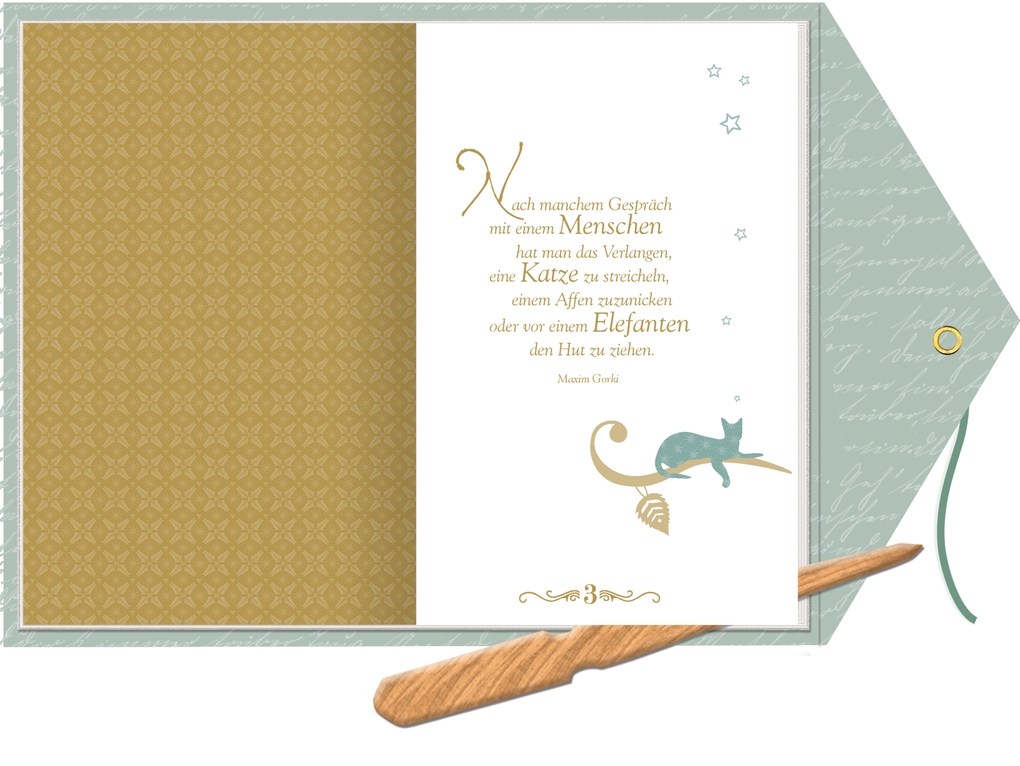 Weitere Ansicht: Brief-Adventskalenderbuch - Advent auf leisen Spuren