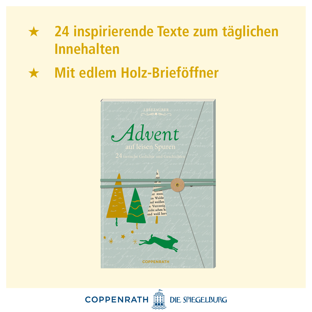 Weitere Ansicht: Brief-Adventskalenderbuch - Advent auf leisen Spuren