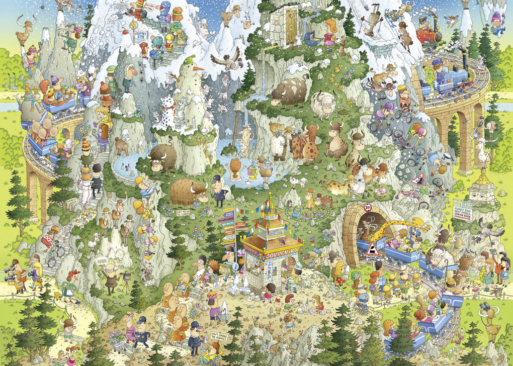 Weitere Ansicht: HIMALAYAN HABITAT, HEYE Puzzle von Rie Tokimatsu