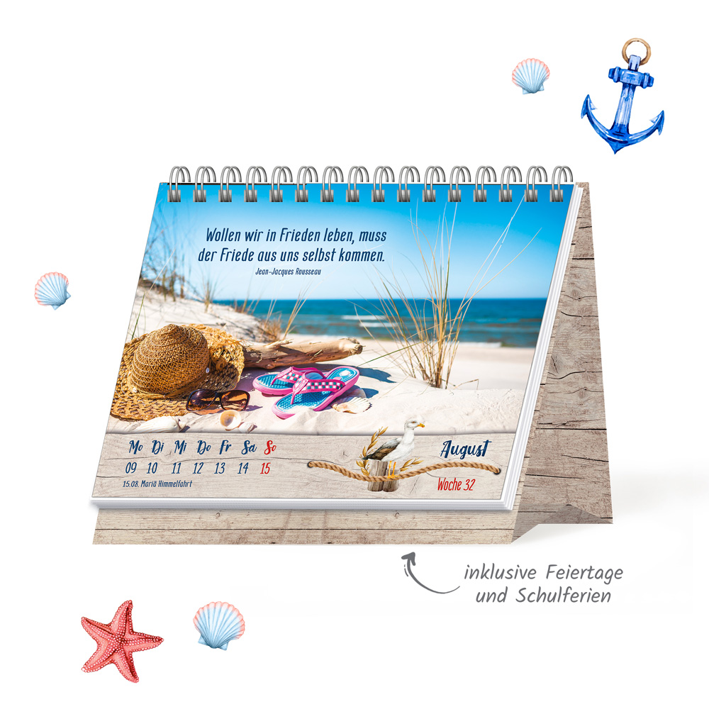 Weitere Ansicht: TRÖTSCH - Aufstellwochenkalender Maritime Momente 2027