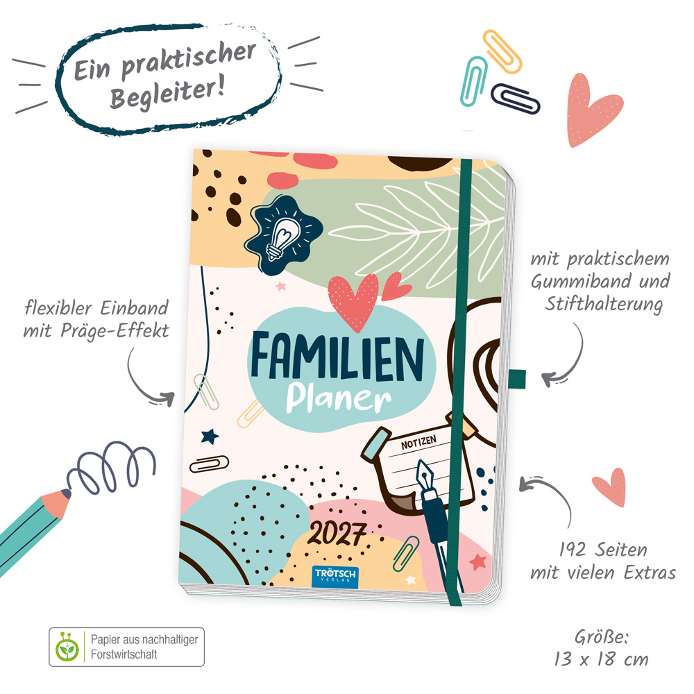 Weitere Ansicht: TRÖTSCH - Wochenbuch Familienplaner 2027