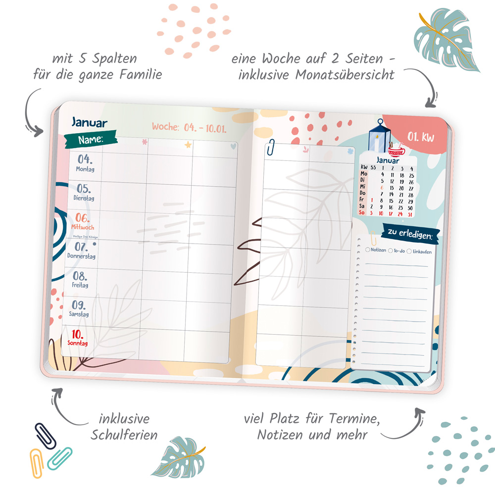 Weitere Ansicht: TRÖTSCH - Wochenbuch Familienplaner 2027