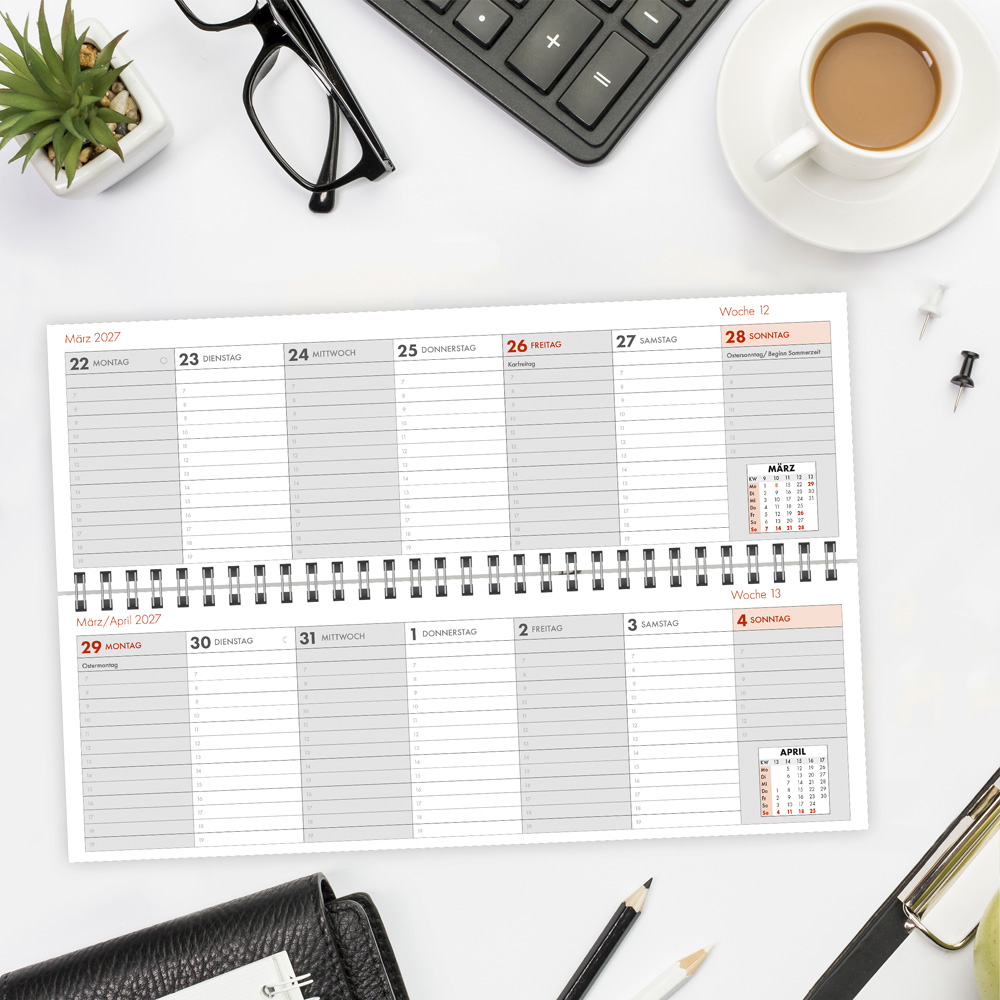 Weitere Ansicht: TRÖTSCH - Schreibtischquerkalender 1 2027