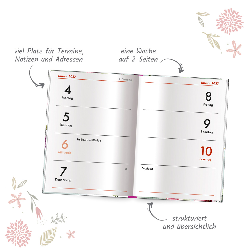 Weitere Ansicht: TRÖTSCH - Taschenkalender A7 Nature 2027