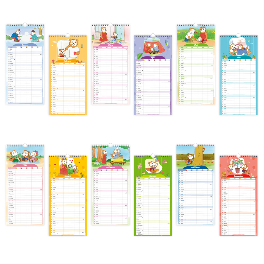 Weitere Ansicht: TRÖTSCH - Familienkalender Bobo Siebenschläfer 2027