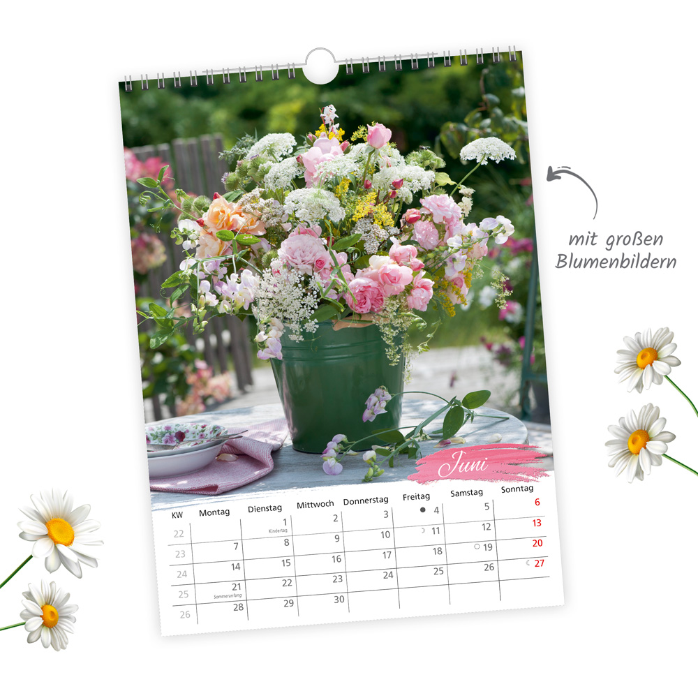 Weitere Ansicht: TRÖTSCH - Classickalender Blumenkalender 2027