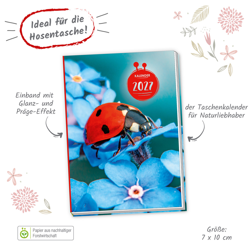 Weitere Ansicht: TRÖTSCH - Taschenkalender A7 Marienkäfer 2027