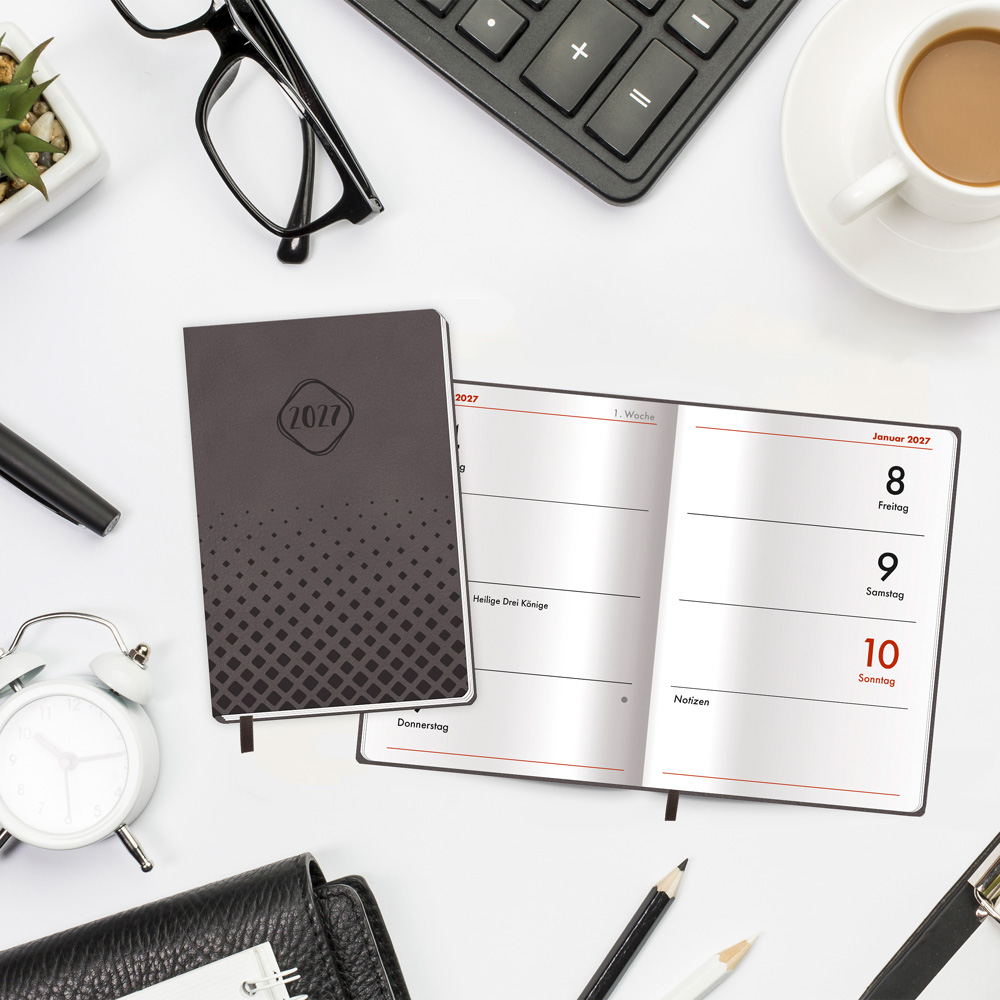 Weitere Ansicht: TRÖTSCH - Taschenkalender A7 Soft Touch Anthrazit 2027