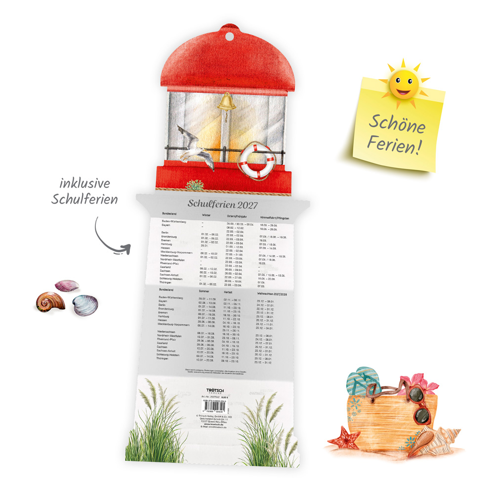 Weitere Ansicht: TRÖTSCH - Formkalender Familienkalender Leuchtturm 2027