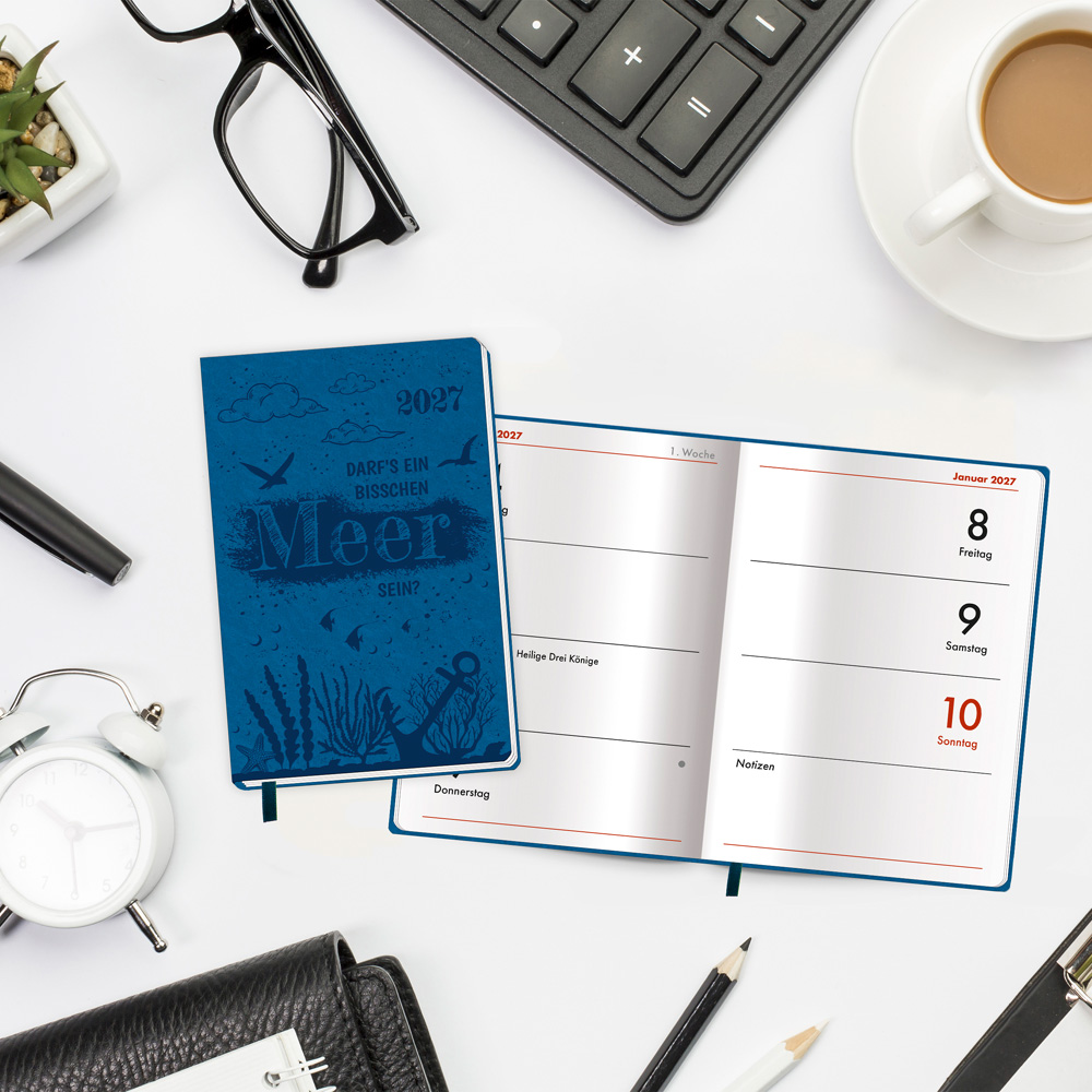 Weitere Ansicht: TRÖTSCH - Taschenkalender A7 Soft Touch Maritim 2027
