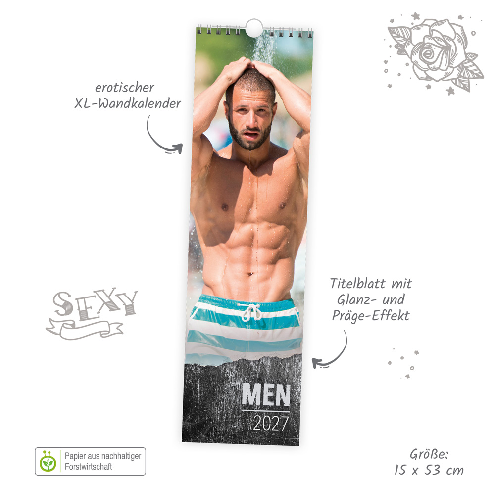 Weitere Ansicht: TRÖTSCH - Erotikkalender XL-Streifenkalender Men 2027