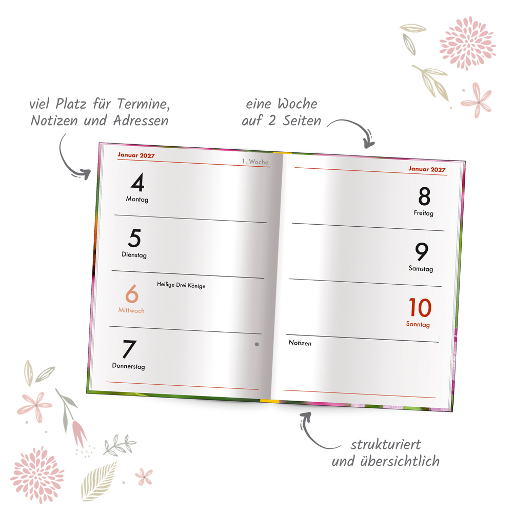 Weitere Ansicht: TRÖTSCH - Taschenkalender A7 Schmetterling 2027