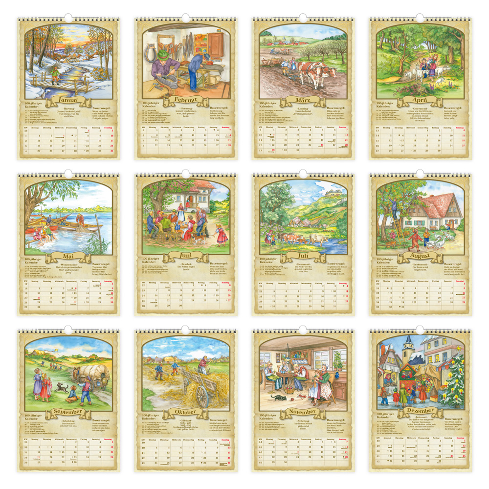 Weitere Ansicht: TRÖTSCH - Classickalender Der 100-jährige Kalender 2027