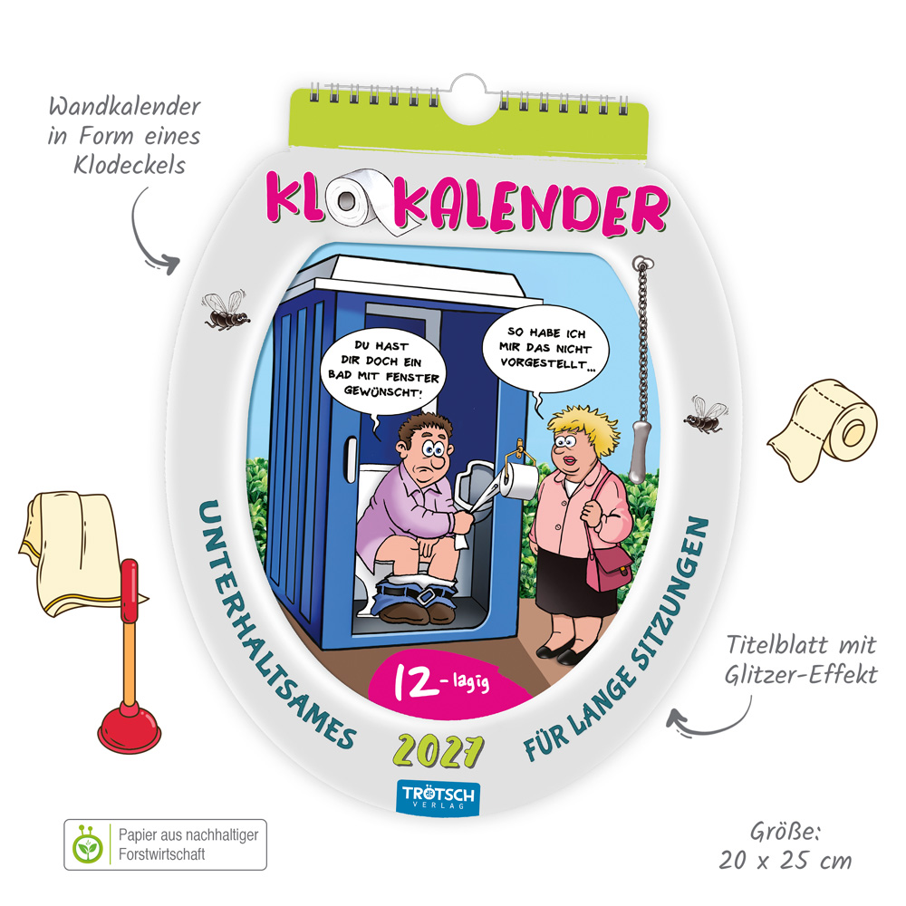 Weitere Ansicht: TRÖTSCH - Formkalender Klokalender 2027 unterhaltsames für lange Sitzungen