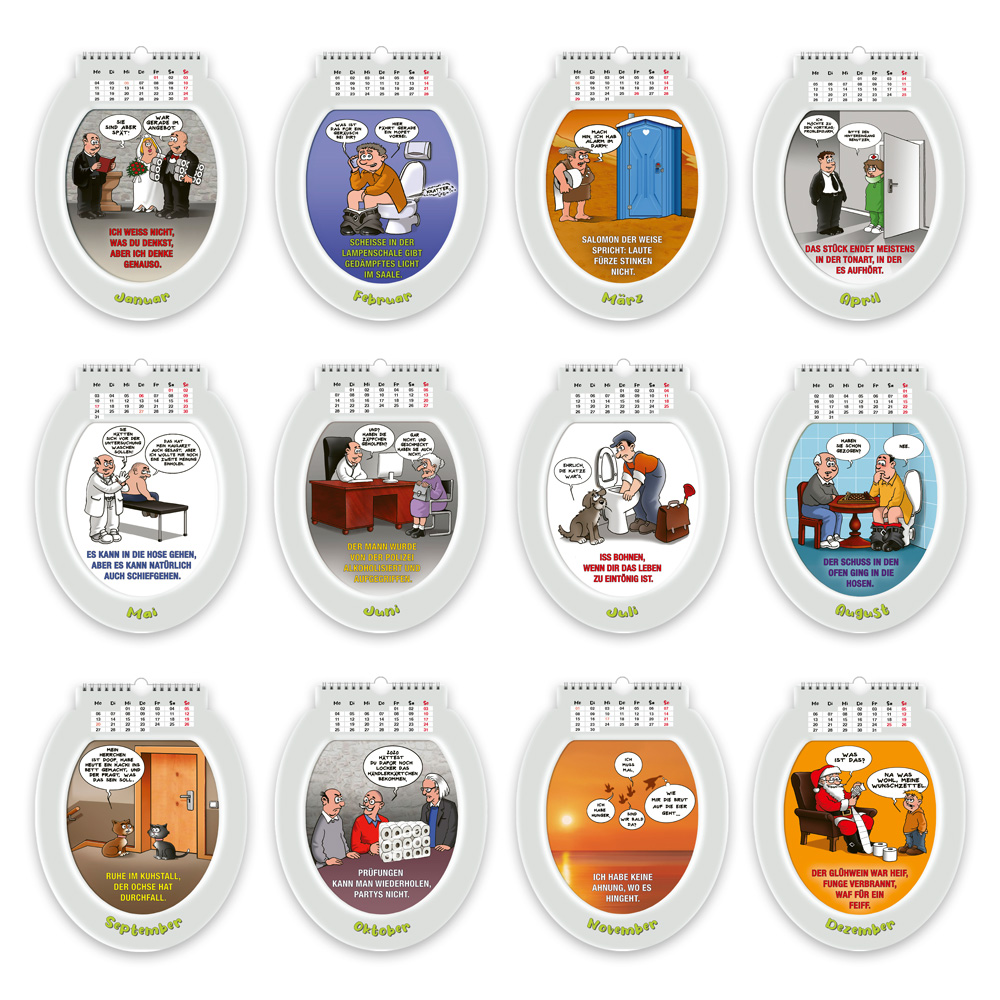 Weitere Ansicht: TRÖTSCH - Formkalender Klokalender 2027 unterhaltsames für lange Sitzungen