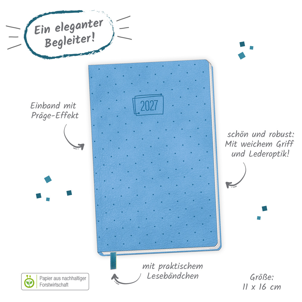 Weitere Ansicht: TRÖTSCH - Taschenkalender A6 Soft Touch Punkte 2027