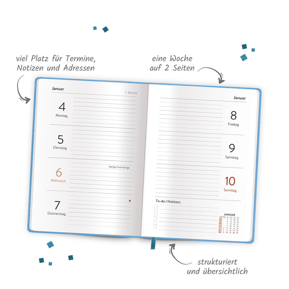 Weitere Ansicht: TRÖTSCH - Taschenkalender A6 Soft Touch Punkte 2027