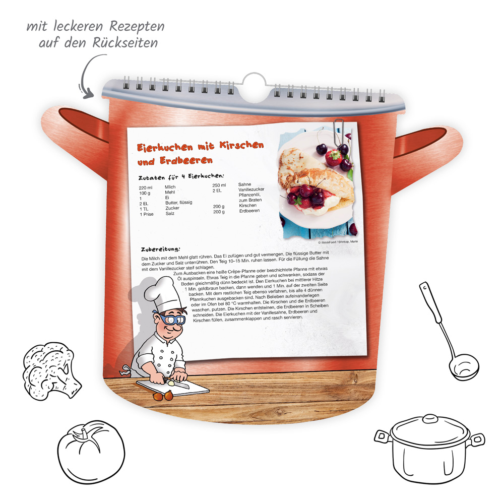 Weitere Ansicht: TRÖTSCH - Formkalender Der lustige Küchenkalender 2027