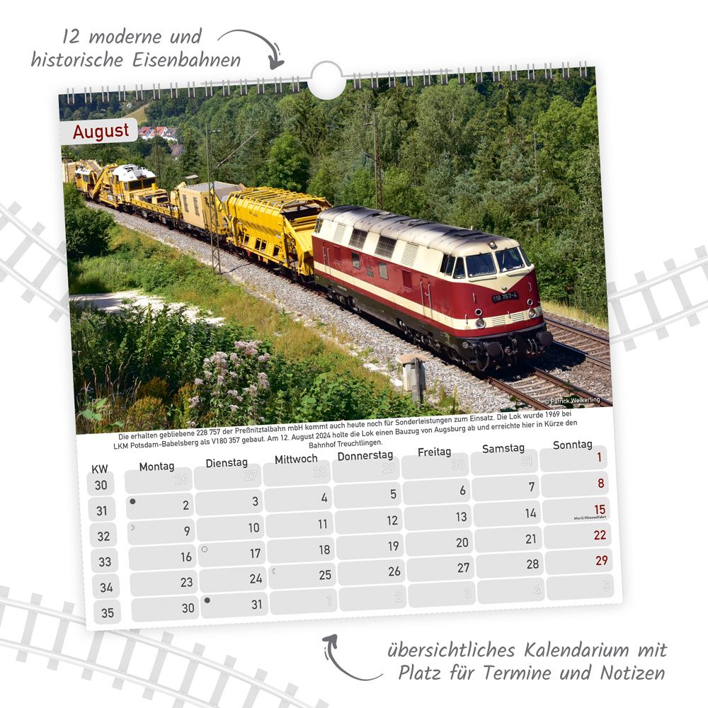 Weitere Ansicht: TRÖTSCH - Technikkalender DDR-Eisenbahnen 2027