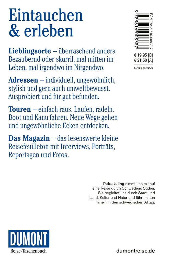 Weitere Ansicht: DUMONT Reise-Taschenbuch Reiseführer Schweden, Der Süden | Petra Juling