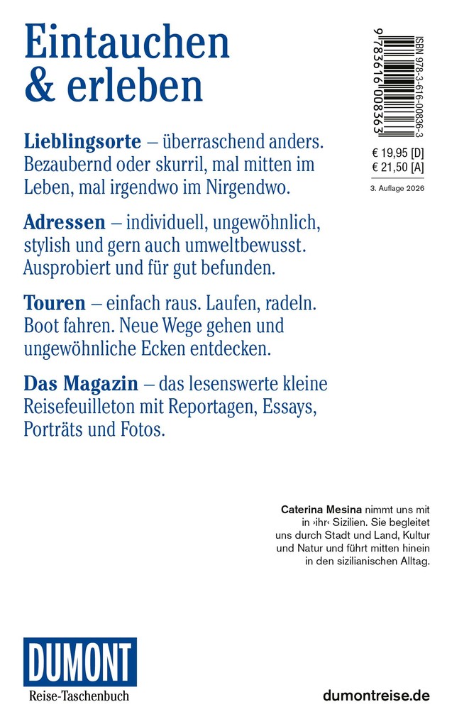 Weitere Ansicht: DUMONT Reise-Taschenbuch Reiseführer Sizilien | Caterina Mesina