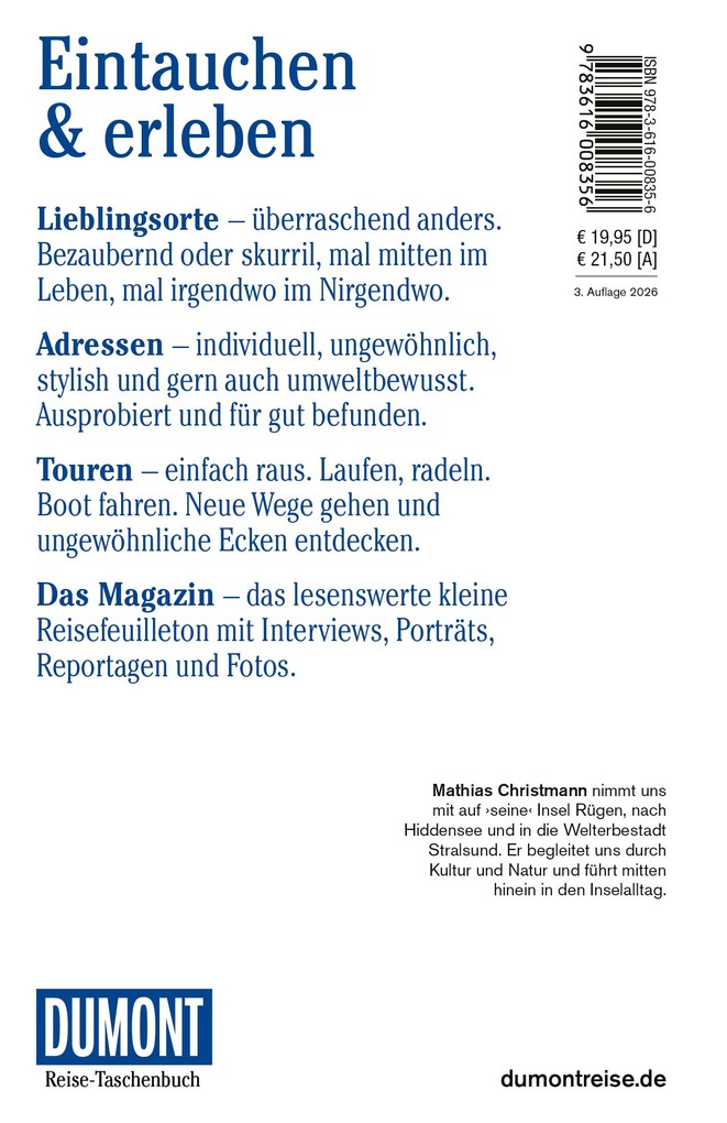 Weitere Ansicht: DUMONT Reise-Taschenbuch Reiseführer Rügen, Hiddensee & Stralsund | Mathias Christmann