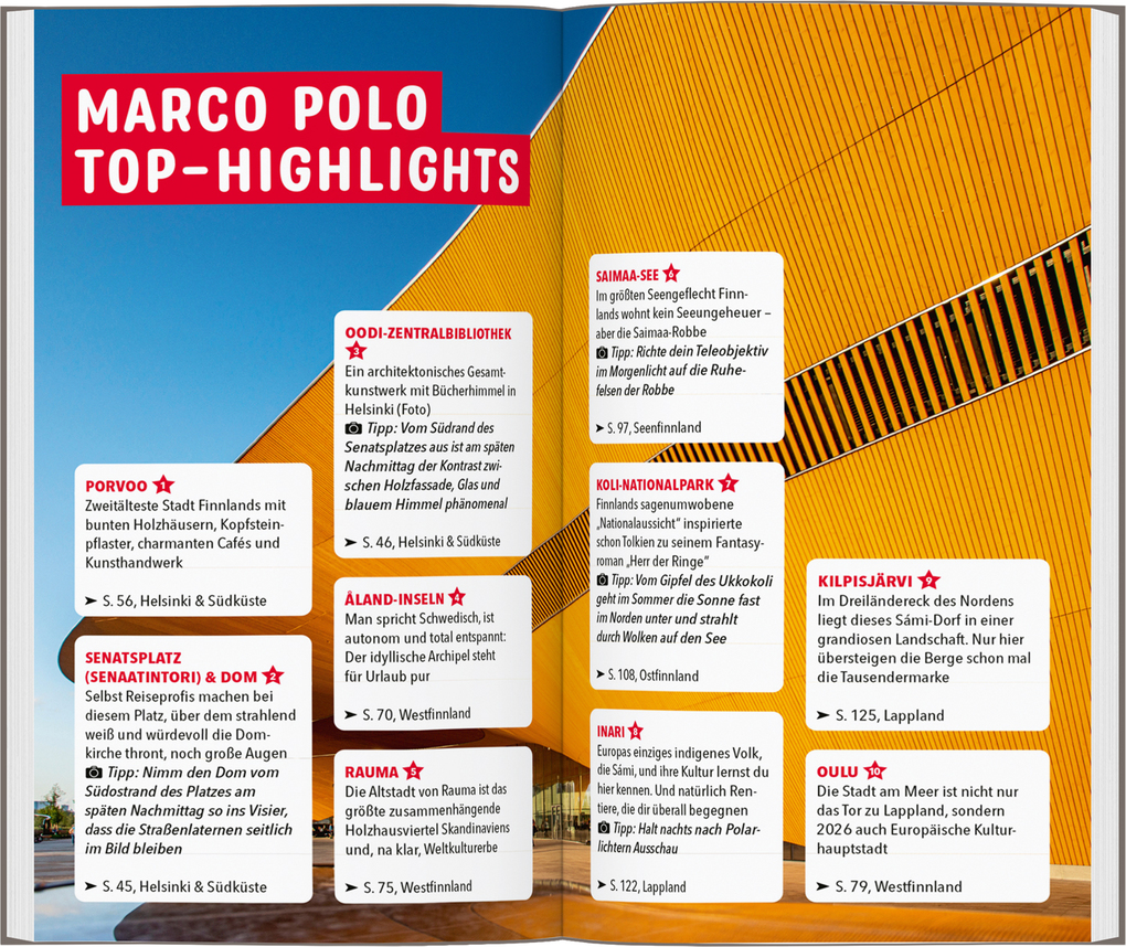 Weitere Ansicht: MARCO POLO Reiseführer Finnland | Joseann Freyer-Lindner, Tarja Prüss