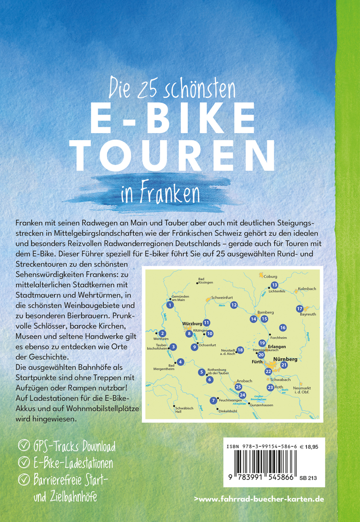 Weitere Ansicht: BVA Die 25 schönsten E-Bike Touren in Franken