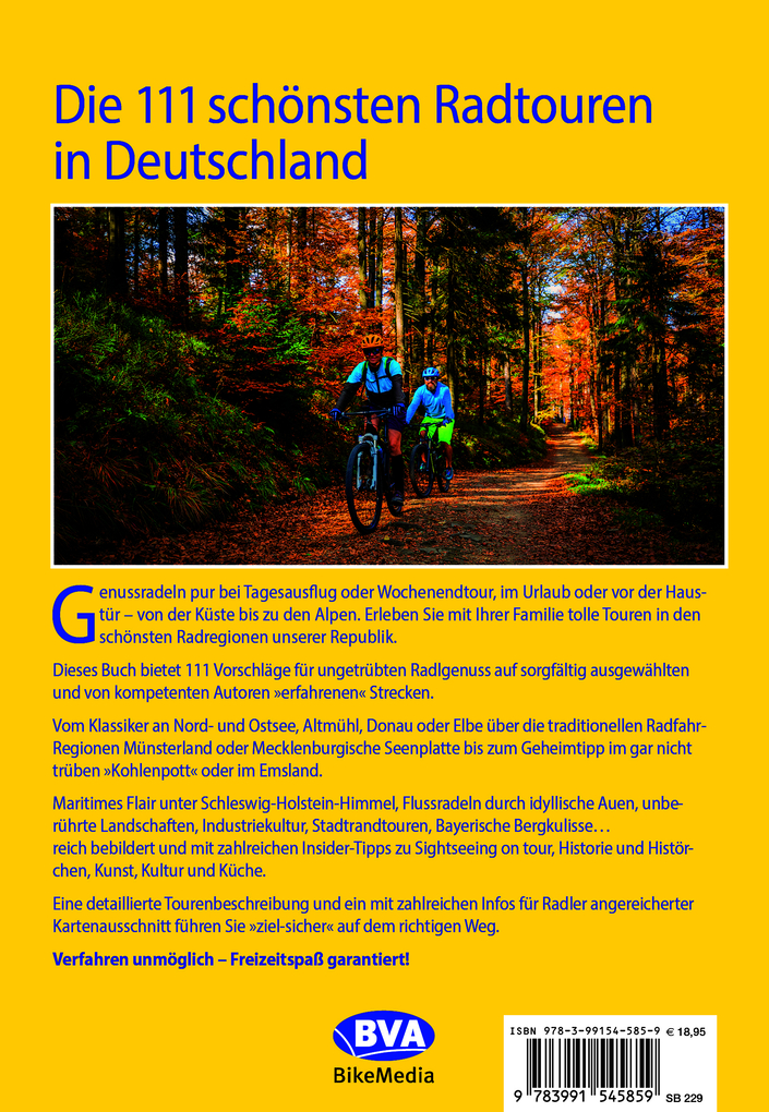 Weitere Ansicht: BVA Die 111 schönsten Radtouren in Deutschland