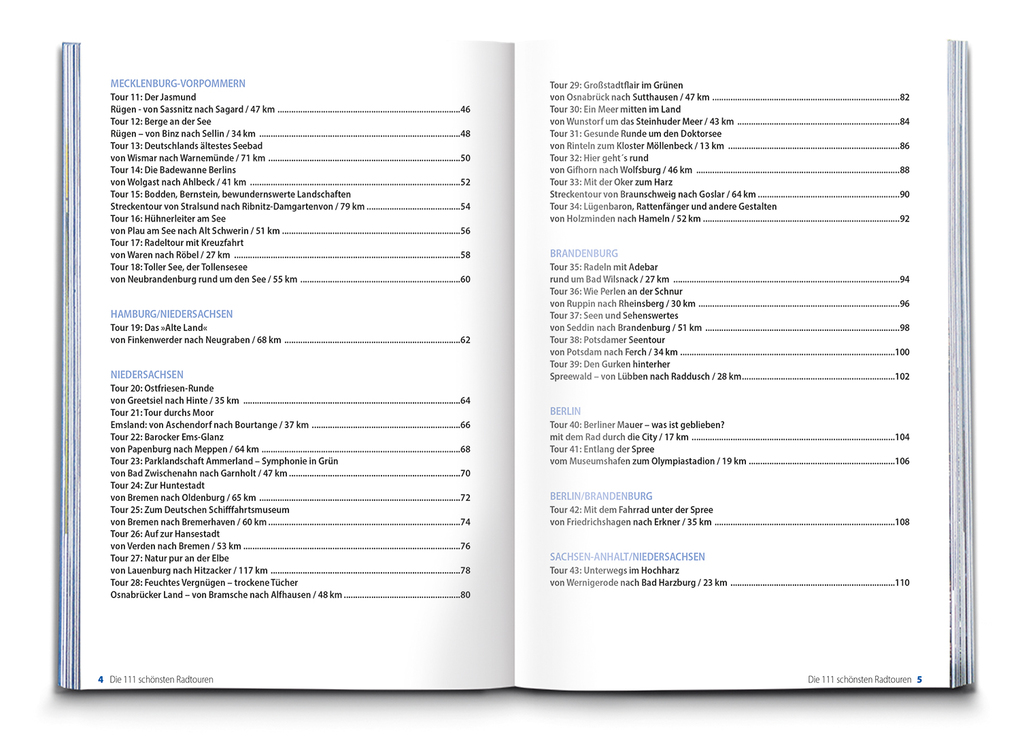 Weitere Ansicht: BVA Die 111 schönsten Radtouren in Deutschland